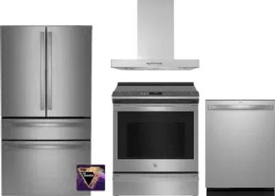 4 Piece Package Includes Refrigerator, Range, Hood And Dishwasher